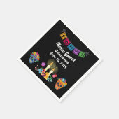 Dag van de Dode Suikerschedel Skeletten Servet (Hoek)