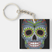 Dag van de dode suikerschedel sleutelhanger (voorkant)