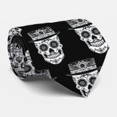 Dag van de dode suikerschedel stropdas (Opgerold)