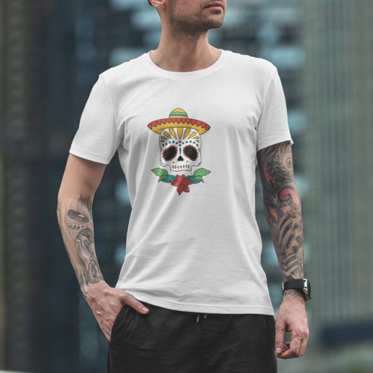 Dag van de dode suikerschedel t-shirt