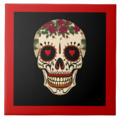 Dag van de dode suikerschedel tegeltje (Voorkant)