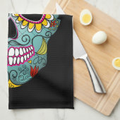 Dag van de dode suikerschedel theedoek (Quarter Fold)
