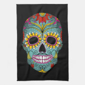 Dag van de dode suikerschedel theedoek (Verticaal)