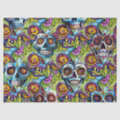 Dag van de dode suikerschedel tissuepapier (Voorkant)