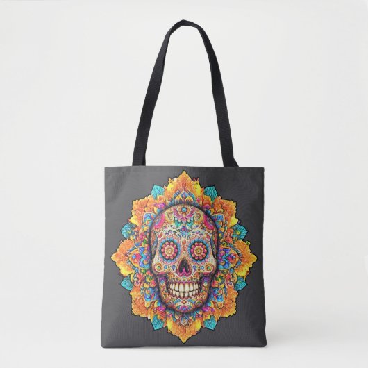 Dag van de dode suikerschedel tote bag (Voorkant)