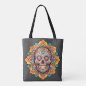 Dag van de dode suikerschedel tote bag (Achterkant)