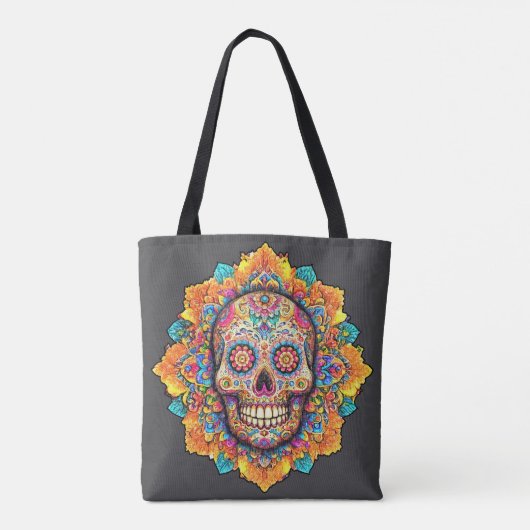 Dag van de dode suikerschedel tote bag (Achterkant)
