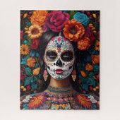 Dag van de Dode Suikerschedel Verborgen Naam Legpuzzel (Verticaal)