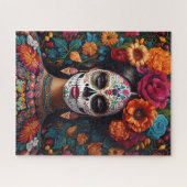 Dag van de Dode Suikerschedel Verborgen Naam Legpuzzel (Horizontaal)