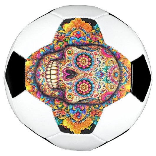 Dag van de dode suikerschedel voetbal (Gedraaid)
