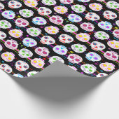 Dag van de dode suikerschedels cadeaupapier (Hoek)