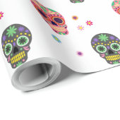Dag van de dode suikerschedels cadeaupapier (Rol Hoek)