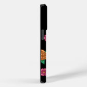 Dag van de Dode Suikerschedels en Bloemen Zwart Case-Mate iPhone Case (Achterkant / Rechts)