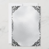 Dag van de Dode Suikerschedels en Bloemen Zwart Kaart (Achterkant)