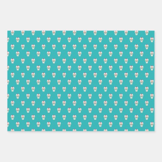 Dag van de dode suikerschedels inpakpapier vel (Voorkant 2)