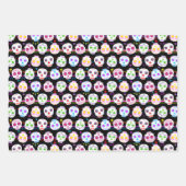 Dag van de dode suikerschedels inpakpapier vel (Voorkant)