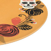 Dag van de Dode Suikerschedels Krans, sinaasappel Snijplank (Hoek)