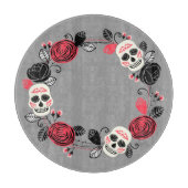 Dag van de Dode Suikerschedels Krans Snijplank (Voorkant)