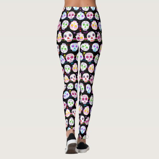 Dag van de dode suikerschedels leggings (Achterkant)