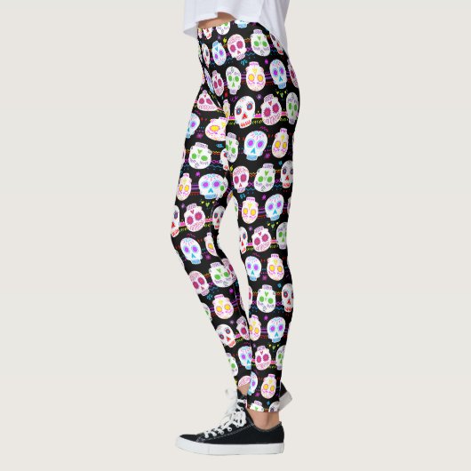 Dag van de dode suikerschedels leggings (Links)