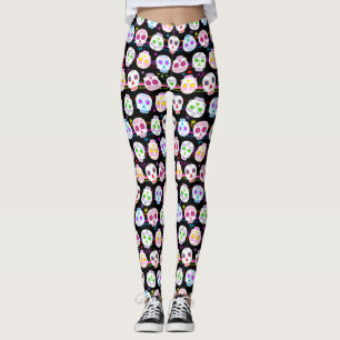 Dag van de dode suikerschedels leggings