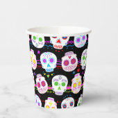 Dag van de dode suikerschedels papieren bekers (Links)