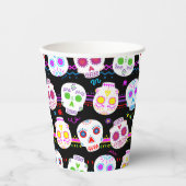 Dag van de dode suikerschedels papieren bekers (Voorkant)
