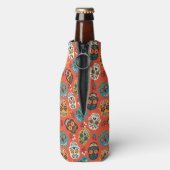 Dag van de Dode Suikerschedels, sinaasappel Flesjeskoeler (Fles Achterkant)