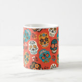 Dag van de Dode Suikerschedels, sinaasappel Koffiemok (Center)
