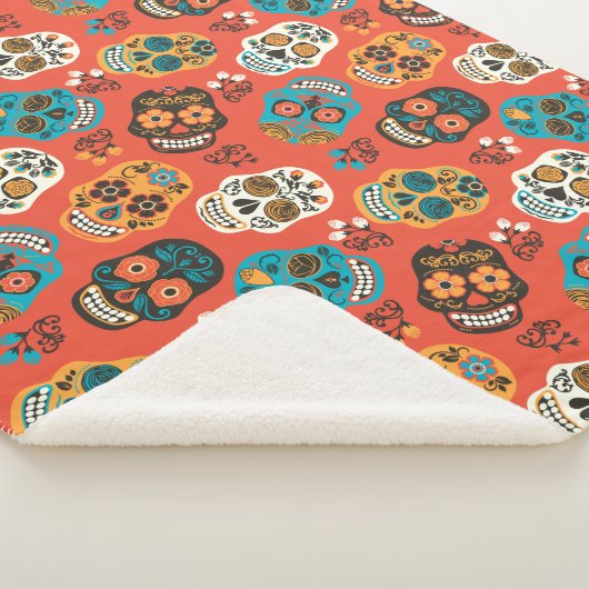 Dag van de Dode Suikerschedels, sinaasappel Sherpa Deken (3/4)