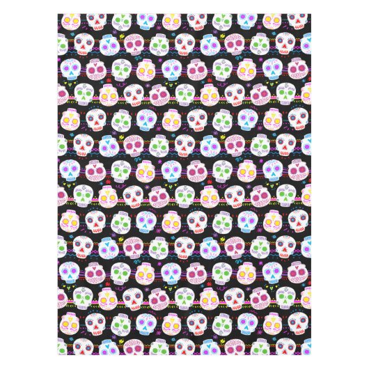 Dag van de dode suikerschedels tafelkleed (Voorkant)