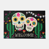 Dag van de Dode Suikerschedels Welkom Deurmat (Voorkant)