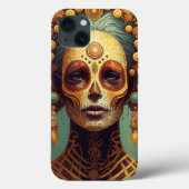 Dag van de dode-suikerschedelvrouw Case-Mate iPhone case (Achterkant)