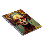 Dag van de dode-suikerschedelvrouw notitieboek (Rechterzijde)