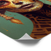 Dag van de dode-suikerschedelvrouw poster (Hoek)