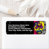 Dag van de dode Suikerstop Adres Glitter Etiket (Insitu)