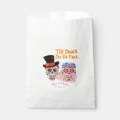 Dag van de dode-suikerstroopper-bride- en -bruidep bedankzakje (Voorkant)