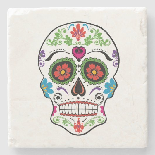 DAG VAN DE DODE SUIKERVAARDIGHEID STENEN ONDERZETTER (Voorkant)