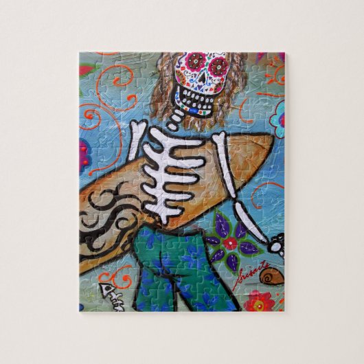 Dag van de dode Surfer Legpuzzel (Verticaal)