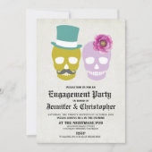 Dag van de Dode Verlovingsfeest Uitnodiging (Voorkant)