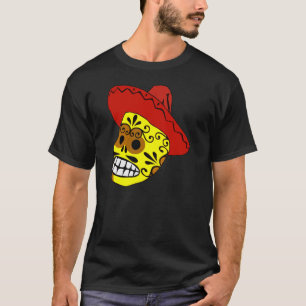 Dag van de Dode Versierde Snoepjes Schedel T-shirt