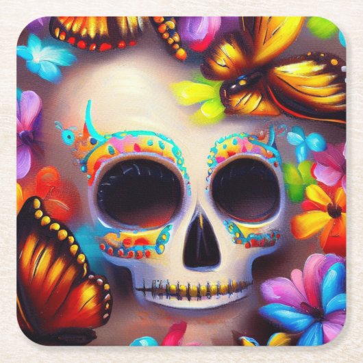 Dag van de Dode Vlinders 1 Kartonnen Onderzetters (Voorkant)