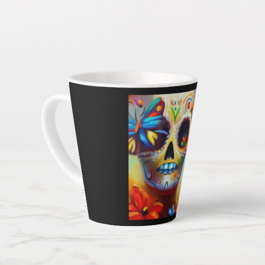 Dag van de Dode Vlinders 2 Latte Mok (Linkerhoek)
