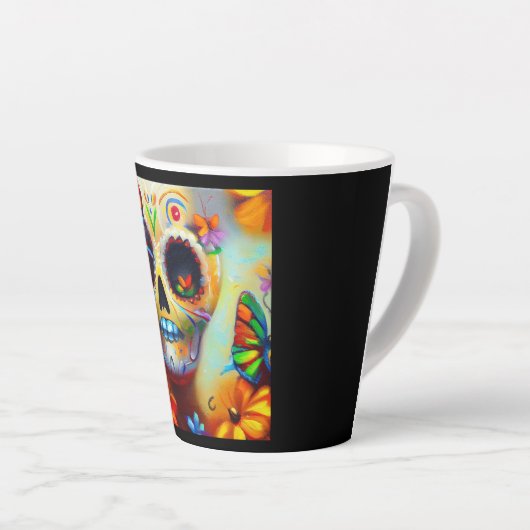 Dag van de Dode Vlinders 2 Latte Mok (Rechterhoek)