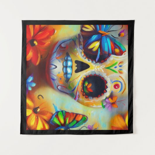 Dag van de Dode Vlinders 2 Wandkleed (Voorkant (horizontaal))
