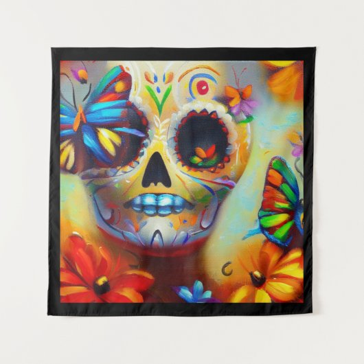 Dag van de Dode Vlinders 2 Wandkleed (Voorkant)