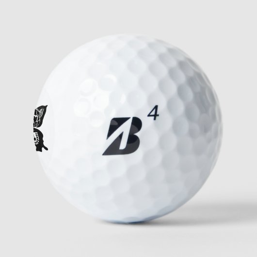 Dag van de Dode Vlinders Houtsnede (4) Golfballen (Logo)