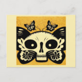 Dag van de Dode Vlinders Woodcut 1 Briefkaart (Voorkant)
