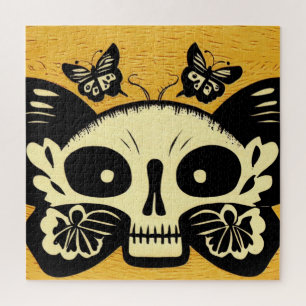 Dag van de Dode Vlinders Woodcut (1) Legpuzzel
