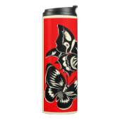 Dag van de Dode Vlinders Woodcut 2 Thermosbeker (Gedraaid links)